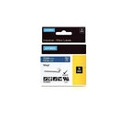 Dymo Rhino Industrial Vinyl Adhesive Labels, 1/2" x 18', White Print on Blue-Vinyl labels offer moisture, chemical and UV resistance, making them ideal for labeling both indoors and outdoors