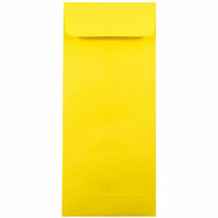 JAM Paper #11 Policy Business Coloured Envelopes - 4.5" x 10.375" - Yellow Recycled - 50 Pack-Colour: Yellow Envelopes