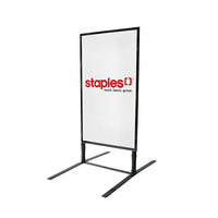 Futech Outdoor Wind-Resistant Sign Holders, 24"W x 36"H, Black (RS001)-Frame size: 24"W x 36"H; Total height: 44"H