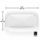 Umbra DROPLET - Plateau de courtoisie acrylique, transparent, Paquet de 3-Dimensions : 9,75 po P x 6 po L x 0,75 po H