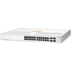 HP JL682A#B2C Aruba Instant On 1930 24G 4SFP/SFP+ Switch ROW-(24) RJ-45 autosensing 10/100/1000 ports; (4) SFP/SFP+ 1000/10000 Mbps ports (min=0  max=4 SFP/SFP+ Transceivers)