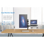 ShoppingAll Adjustable Dual Monitor & Laptop Mount Stand for Laptop up to 15.6" Monitors up to 32"-7