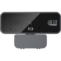 Adesso CyberTrack H6 4K Ultra HD USB Webcam with Built-In Stereo Microphone and Privacy Shutter-4K High Definition Video Resolution