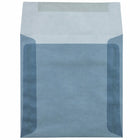 JAM Paper Square Translucent Vellum Envelopes - 6.5" x 6.5" - Surf Blue - 25 Pack -Size: 6.5 x 6.5 inches
