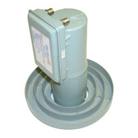 Digiwave C Band Dual LNBF, 5" x 5" x 5", Metalic-Full coverage of Ku-Band for Analog and Digital reception
