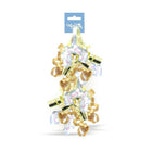 Millbrook Studios Swirly Bows, Gold/White, 12 Pack (00268)-2 bows per unit