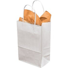 White Shoppers - Cub - 8" x 4-1/2" x 10-1/2" - 250 Pack-Dimensions: 8" W. x 4-1/2" D. x 10-1/2" H.