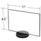 Azar Displays Round Base Horizontal Sign Holder, 10 Pack (108715)-Base Round