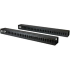 StarTech Vertical Cable Organizer with Finger Ducts, 0U, 6 ft (CMVER40UF)-Improve the appearance of your rack using a vertical cable manager with finger ducts