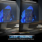 IMPOTEK LED Monitor Lamp - Smart Screen Light Bar with Multi Functional Touch Control-Auto Dimming & Timer Off Feature - With a built-in ambient light sensor, the light bar automatically adjusts the brightness to ideal level, matching the surrounding lighting environment throughout the day, keeping your eyes feeling comfortable. Offers a timer feature for the light to turn off after 40 minutes.