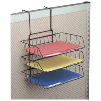 Westcott Hanging Triple Letter Tray-Makes cubes seem bigger, clears files from work surfaces!