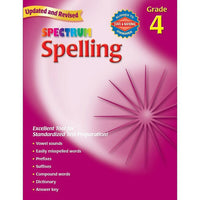 Carson Dellosa "Spectrum: Spelling" Workbook, Grade 4 (CD-704600)-Age group and grade: Ages 9 - 10 years and grade 4th
