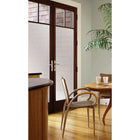 Brewster Sand Static Cling Door Privacy Film-Prevents 95% of harmful UV Rays. Filters light & reduces glare