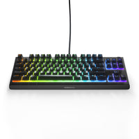 SteelSeries Apex 3 TKL Water Resistant RGB Quiet Gaming Keyboard-The switches are designed with durable low friction material for over 20 million silent keypresses