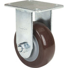 Kleton - Roulette, Fixe, 4po (101,6 Mm), Polyuréthane, 440 Lb (199,58 Kg), paquet de 12-Dia. des trous de boulon 5/16po (7,93 mm)