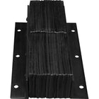 Dock Bumper Solutions, Laminated Dock Bumpers, Vertical, Rubber, 11" W x 4" D x 20" H-Depth: 4"