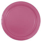 JAM Paper - Assiettes de fête rondes en papier - Moyennes - 9 po - Rose fuchsia - Paquet de 50-Couleur : rose fuchsia | Associez facilement le thème de votre fête avec des assiettes colourées