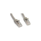 StarTech N6PATCH15GR 15' Cat 6 Snagless Patch Cable, Grey-Dual RJ-45 Male connectors ensure seamless connectivity
