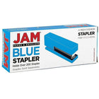 JAM Paper Office & Desk Sets, Stapler Pack of Staples, Blue and Red (3375BLRE)-Quantity: (1) Stapler, (1) Box of Staples (5000 ct)