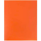 JAM Paper Plastic Heavy Duty Two Pocket Presentation Folders, Orange, 108 Pack-Finish: smooth
