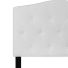 Flash Furniture Cambridge Tufted Upholstered Twin Size Headboard - White Fabric-Button Tufted with Diamond Pattern Stitching