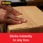 Scotch Box Lock Packaging Tape with Dispenser - 1.88" x 22.2 yd (48 mm x 20.3 m)-You don't need layers of tape for a secure seal - one strip and it ships
