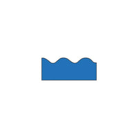 Trend T-91318 39' X 2.25" Scalloped Solid Terrific Trimmer, Royal Blue, 108 Pack (T-91318)-Bulletin board trimmer for decorating any learning environment
