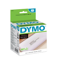 DYMO LabelWriter Self-Adhesive White Mailing Address Labels, 1-1/8" x 3-1/2" - 2 Rolls of 350 (700 Total)-Dymo Paper labels utilize direct thermal print technology providing clear, laser-like quality with a permanent adhesive