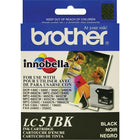 Brother LC51 Black Ink Cartridge (LC51BKS)-Standard ink cartridge, up to 500 pages