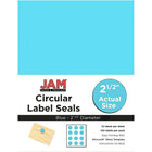 JAM Paper Round Circle Label Sticker Seals, 2.5" diameter, Assorted Bright Colours, 4 Packs of 120 (147628assrt)-5
