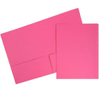 JAM PaperMD – Chemises de présentation en papier cartonné de haute qualité à deux pochettes, rose magenta, 100/paquet-Chemises en papier cartonné rose