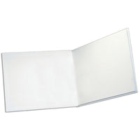 Ashley Hardcover Blank Book, 11 1/2" x 8 1/2", 6 Pack-White