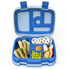Bentgo Kids Leakproof  Lunch Box - Blue-LEAK-PROOF TECHNOLOGY: Keeps meals and snacks fresh and mess-free during transport -- Includes 2 kid-friendly latches that are easy for small hands to open and close