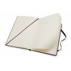 Moleskine Classic Black Hard Cover Large Ruled Notebook, 5" x 8-1/4"-Black hard cover
