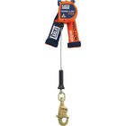 DBI Sala Nano-Lok Edge Self-Retracting Lifelines with Swivel Snap Hook, 1 Leg-Specifically designed for foot level tie off and sharp edge applications