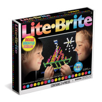 Lite Brite Light-Up Peg Board Game-Comes with 156 round pegs in white, yellow, blue, pink, orange and green, 1 transparent removable storage tray, two templates to follow on the tablet, Art Guide with nine additional designs