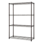 TRINITY 4-Tier Wire Shelving Rack, Bronze (TBFPBR-0901)-Shelves adjustable in 1" increments