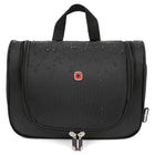 Swissgear Poly Tri-Fold Toiletry Bag - Black-Waterproof pockets