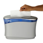 Kleenex Reveal Countertop Folded Towel Dispenser - 13.3" x 9.0" x 5.2" - Soft Grey-Compatible with Kleenex Reveal Hand Towels and Kleenex Scottfold Hand Towels
