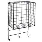 Truu Design Square Metal Floating Wall Shelves, Set of 3, 13.75 x 5 inches, Black-Made of durable iron