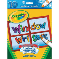 Crayola - Marqueurs pour fenêtres, 10/paquet-Marqueurs de fenêtre