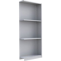 Metalware RK316 Boltless Shelving Unit, 4-Shelves, 36" x 18" x 88", Light Grey-Adjustable shelving system that provides high strength, yet economical storage capacity for your needs