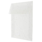 JAM Paper Enveloppes carrées en papier vélin transl. avec ferm. gommée, 6 1/2 x 6 1/2 po, métal robuste translucide, 25/pqt-Taille : 6 1/2 x 6 1/2 po