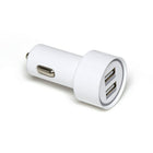 NXT Technologies - Chargeur de véhicule universel de 24 watts à 2 ports USB, blanc-Chargeur de véhicule de 12 à 24 V pour appareils mobiles