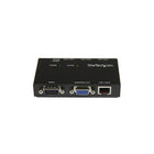 StarTech 4 Port VGA Over CAT5 Video Extender, 450ft (150m)-The ST1214T 4 Port VGA Video Extender over Cat 5 allows a single VGA source to be broadcast to up to four remote displays at distances of up to 500 feet (150 meters).