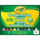 Crayola Construction Paper - 10 Colours - 400 Sheets-Great for doing paper activities and works well with Crayola scissors and glue