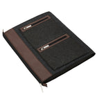 Vangoddy Exo 17" Felt Laptop Sleeve - Brown-Approximate exterior dimensions: 18" by 13.5" by 1.5"