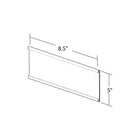 Azar Displays 8.5"W x 5"H Adhesive-back C-Channel Nameplate, 10 Pack (199617)-Sign holder