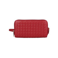 Karla Hanson RFID Blocking Ellie Woven Crossbody Phone Wallet, Red-Woven Crossbody Phone Wallet