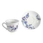 Roy Kirkham Breakfast Cups & Saucers - English Blue Rose (Set of 2)-450 ml